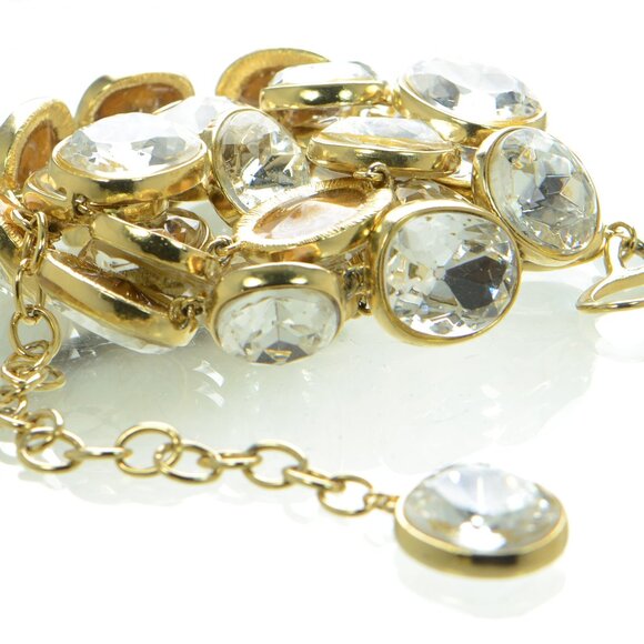 Vintage Kenneth Jay Lane KJL Gold-tone Crystal Belt main image 7